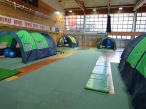 Športna dvorana Železniki dvorana s šotori